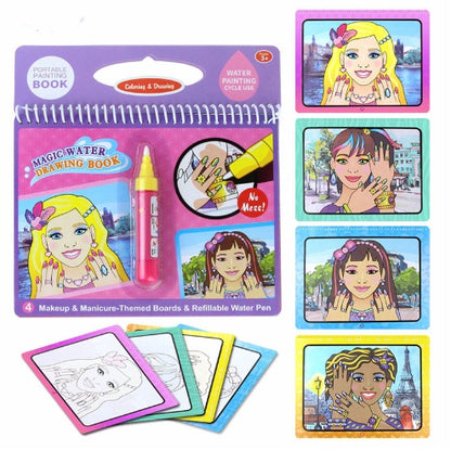 Children's Picture Books Water Painting Can Be Used Repeatedly  Water Sketch Book Kindergarten Painting Water Album Eight Bags