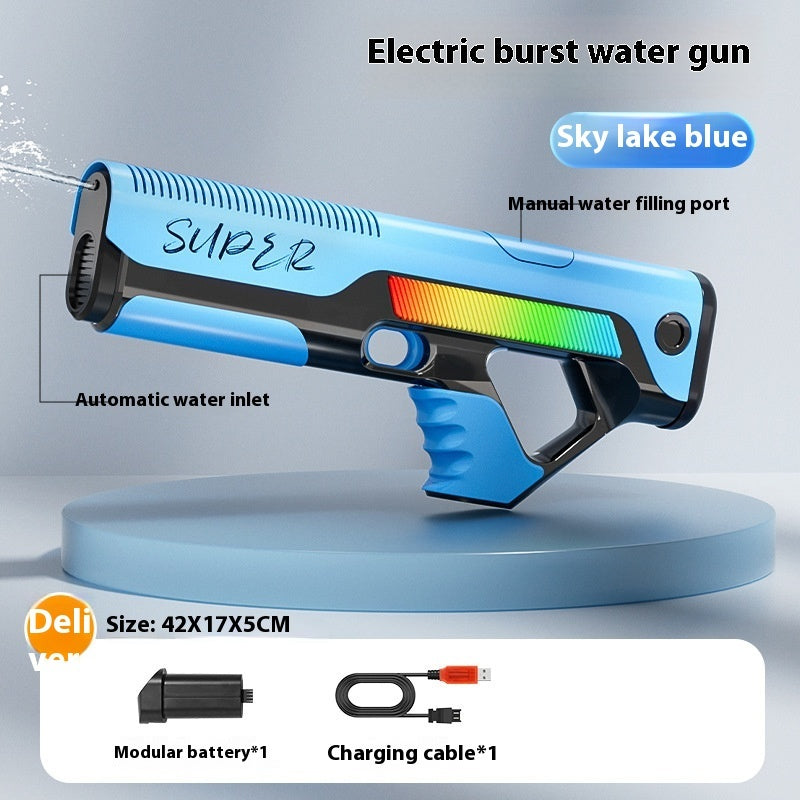Automatic Feeding Electric Water Gun Children Playing With Water Toys - LJ Enterprise