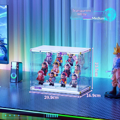Large-capacity Acrylic Storage Display Rack, Transparent Dustproof Display Case For Action Figures And Collectibles