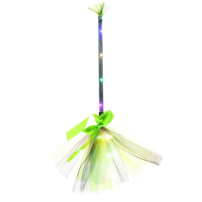 LED Witch Halloween Light Broom Children's Toy