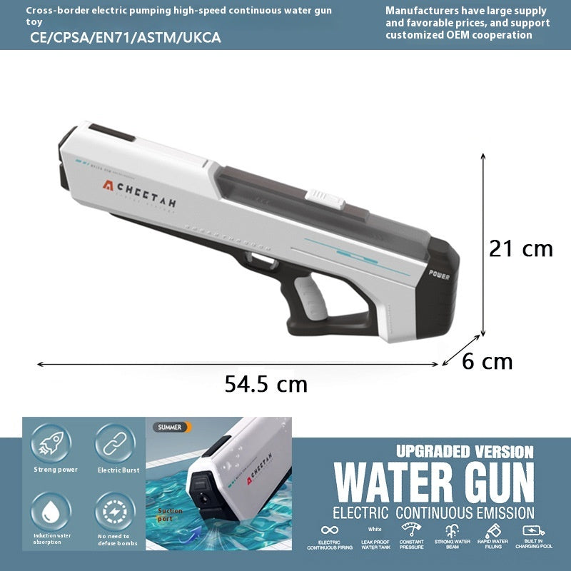Electric Continuous Hair Gun Water Spray High Pressure Strong Water Pistol Large Capacity Automatic Water Feeding Internet Celebrity - LJ Enterprise