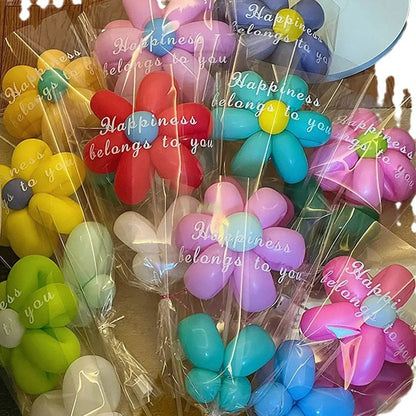 Long Balloon Flower Bouquet Photo Material Package