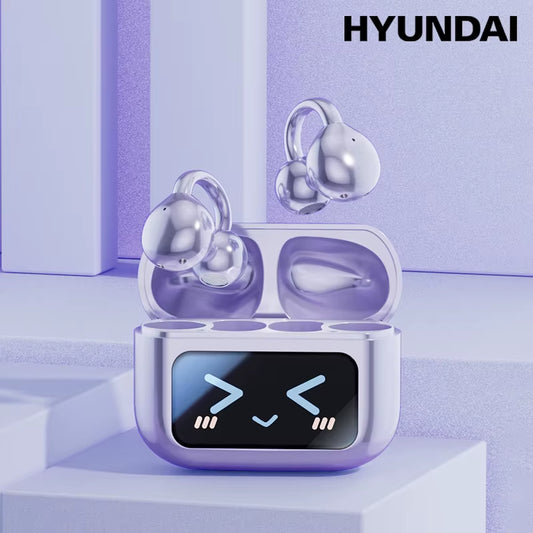 New  M100 LED Screen Anti-Loss Headphone AI Noise Reduction with HIFI Sound Bluetooth V5.4 Earphone Open Ear-Hook Earbuds