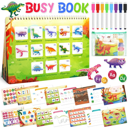 Montessori Learning Toys for Toddler, Educational Busy Book, Preschool Learning Toys Activity Book, Toys for 1 2 3 4 Years Old Boys and Girls, Christmas Birthday Gifts for 1 2 3 4 5+ Years Old