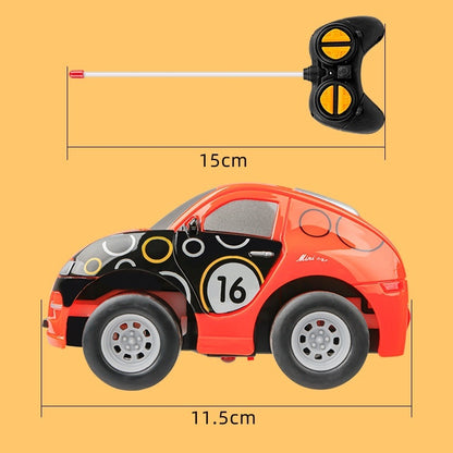 Mini Cartoon Electric Remote Control Cute Four-way Wireless Remote Control Toy Car