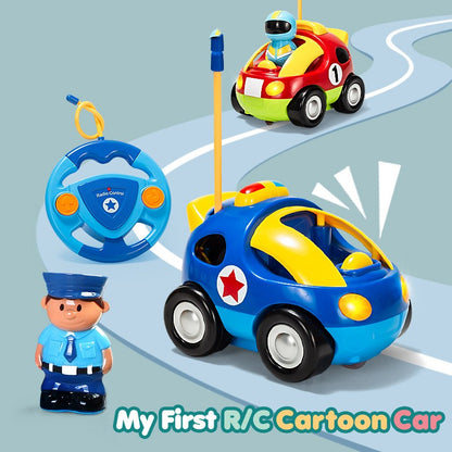 Remote Control Car Racing Police Car Cartoon Remote Control Car Jiaming Toy