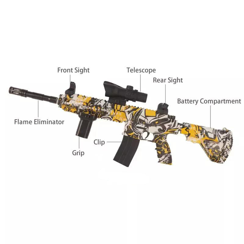 Electric Continuous Hair Graffiti Water Gun Toy - LJ Enterprise