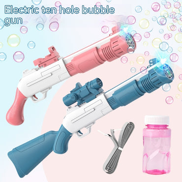 Electric Bubble Gun Children's Automatic Bubble Gatling Outdoor Toy