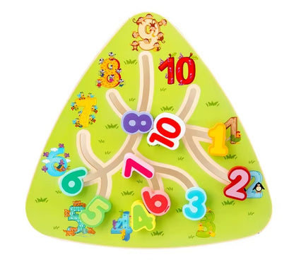 Traffic Walking Maze Toy Numbers Track Maze Activity Board 