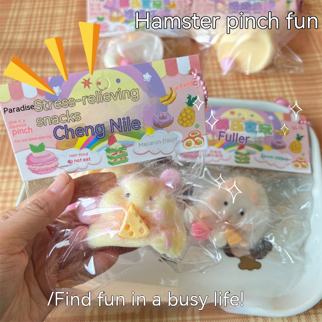 TPR Soft Rubber Decompression Toy Hamster Super Soft And Cute