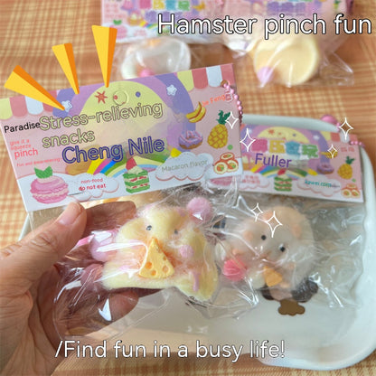 TPR Soft Rubber Decompression Toy Hamster Super Soft And Cute