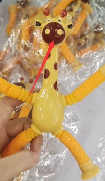Giraffe Tubes Sensory Toys Novelty Spring Fidget Toy Stretch Tube Stress Relief Toy