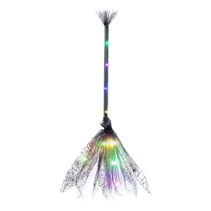 LED Witch Halloween Light Broom Children's Toy