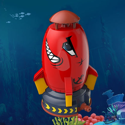 Children's Space Rocket Sprinkler Rotating Kweichow Moutai Water Toys