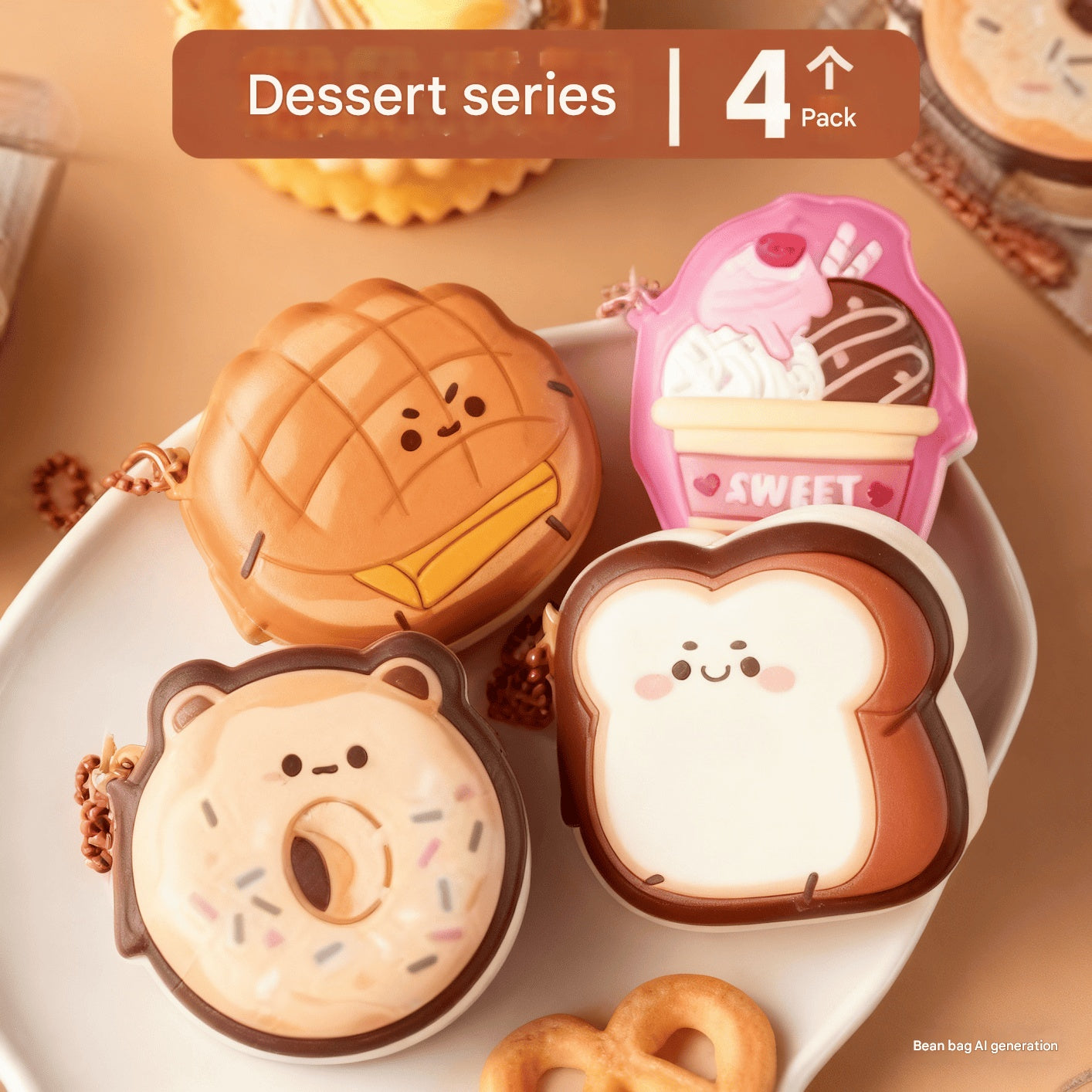 Stress-Relief Mini Sticky Notes Adorable Mini Bean-Shaped Notebook Cute And Super Cute Pocket Memo Pad